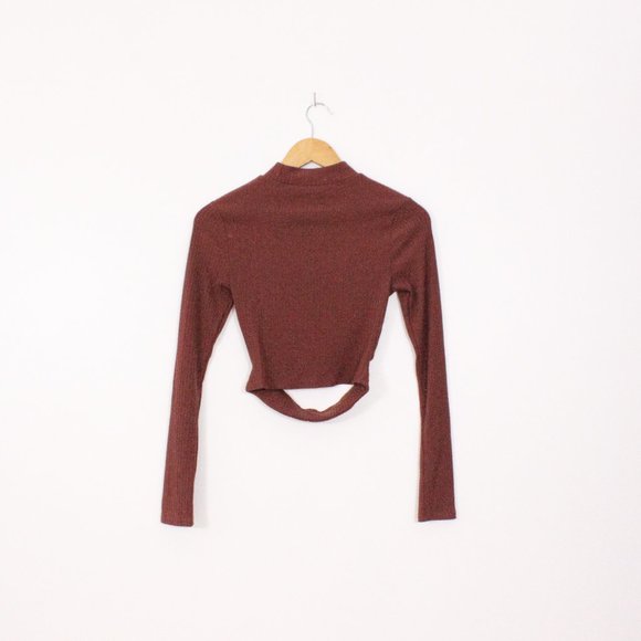 *Forever 21 Cutout Brown Long Sleeve - Picture 7 of 7